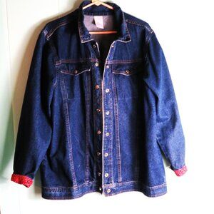 Denim Jeans LS Jacket Blue Size L